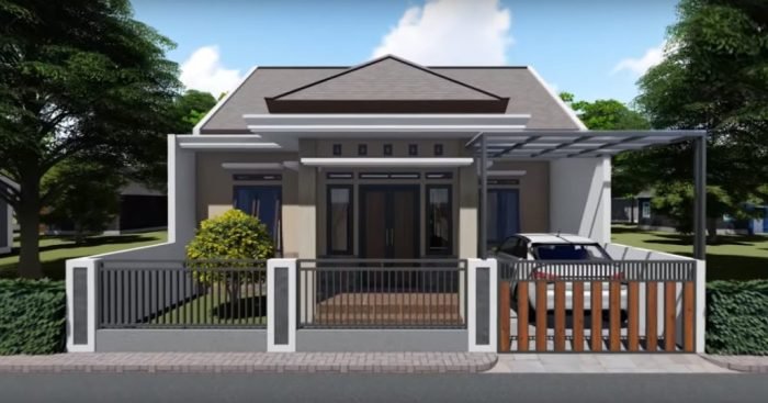 Desain rumah ukuran 9x12 terbaru