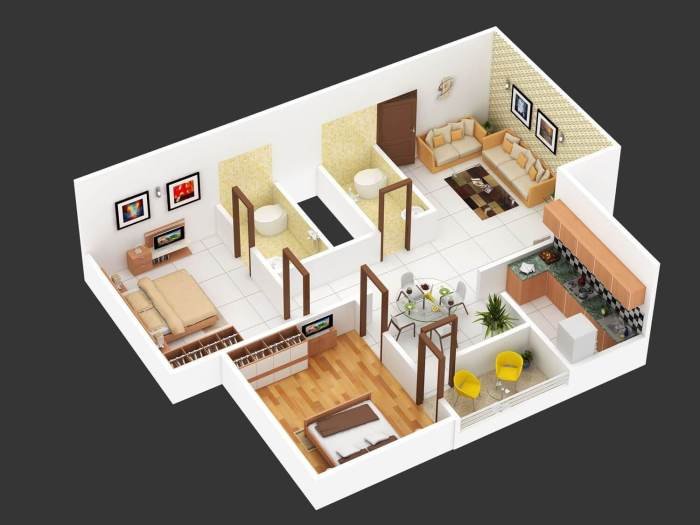 Desain rumah 2 kamar di kampung