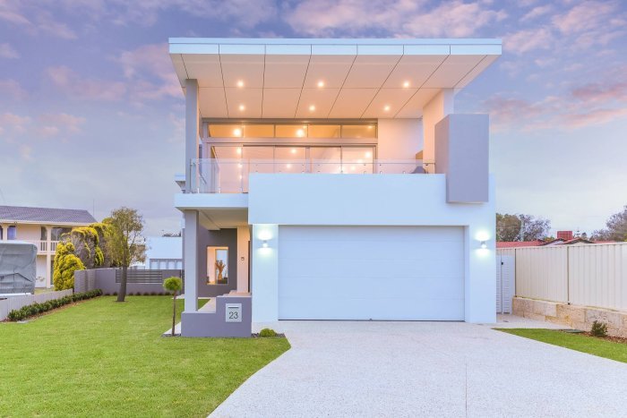 House storey two narrow plan lot small plans 7x10 floor bedrooms garage samphoas meter modern 3d interior sketchup speed build