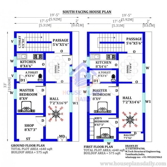 Desain rumah plus warung
