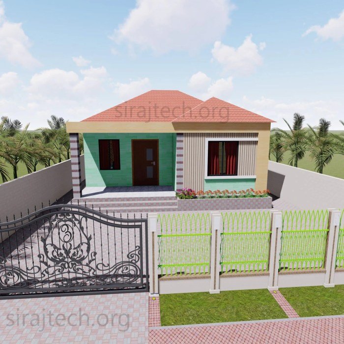 Desain rumah 2 kamar di kampung