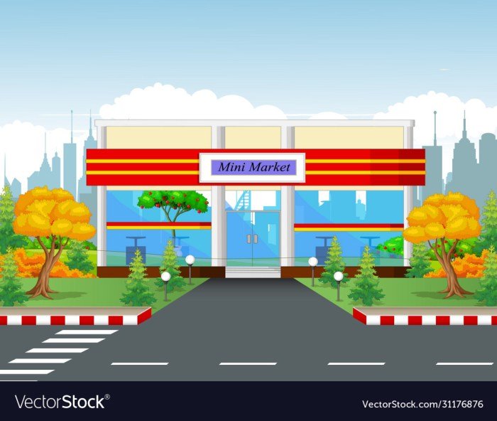 Desain bangunan minimarket