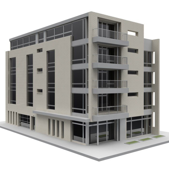Gambar bangunan 3d