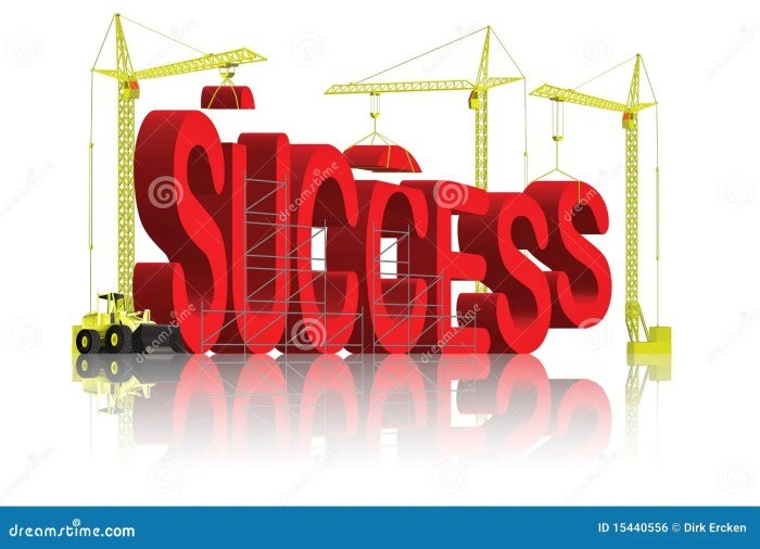 Success successful building leadership construction succeed achievement business stock word royalty illustration reach fortune creation winner own create