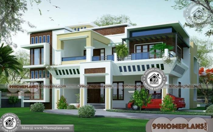 Desain rumah klasik modern 2 lantai terbaru