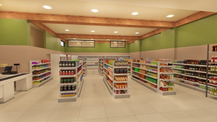 Desain bangunan minimarket