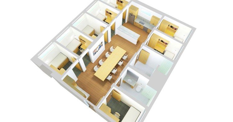 Desain rumah kos kosan yang sehat