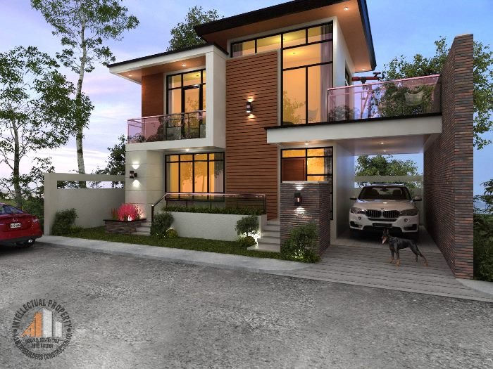 Desain rumah klasik modern 2 lantai