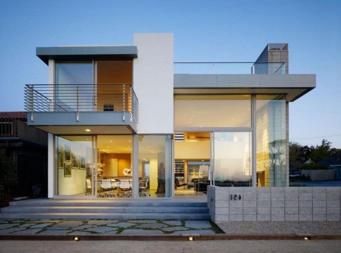 Desain rumah dua lantai minimalis