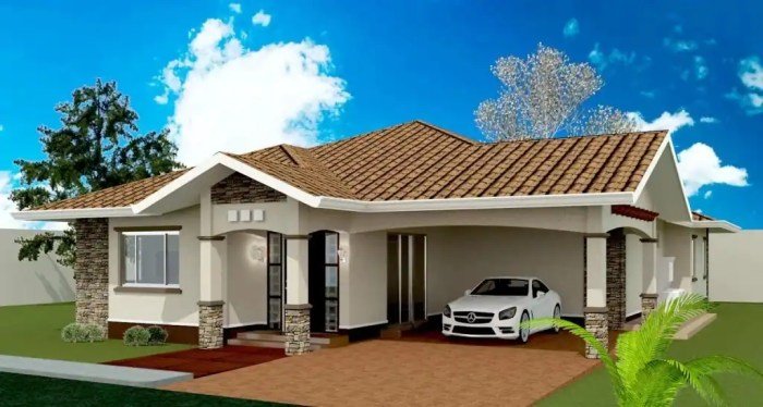 Contoh desain rumah minimalis 3 kamar tidur