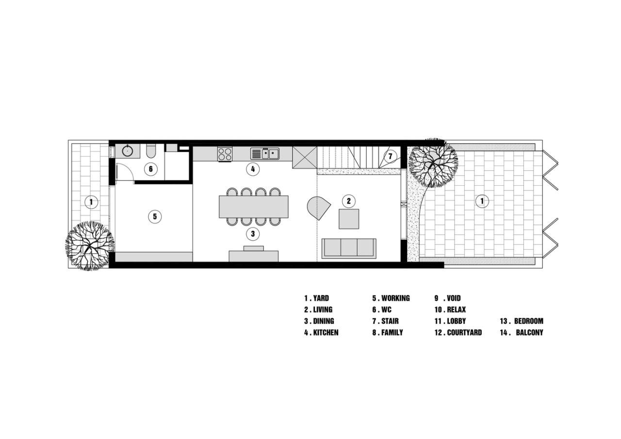 Desain rumah 5x12 tingkat 2