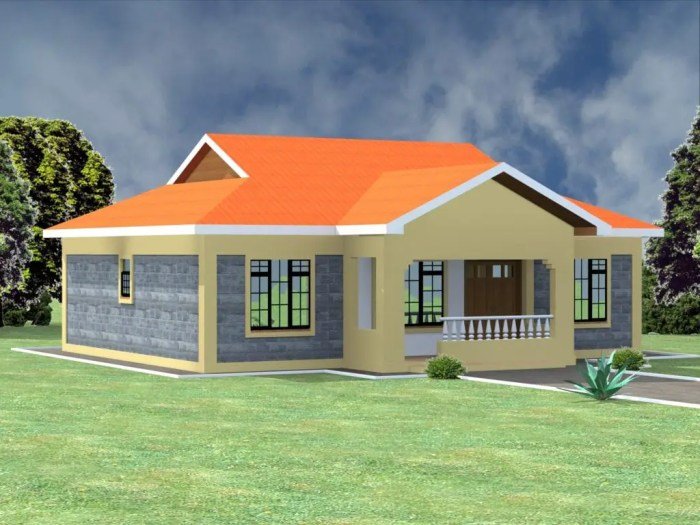 Desain rumah minimalis 3 kamar memanjang
