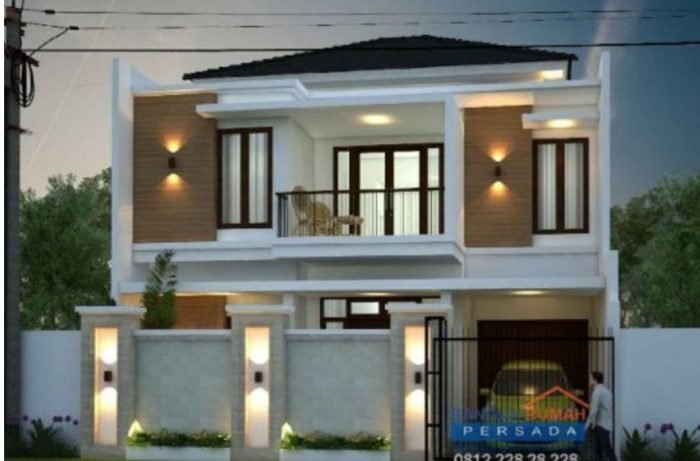 Desain rumah minimalis 2 lantai 8x12 dan biayanya
