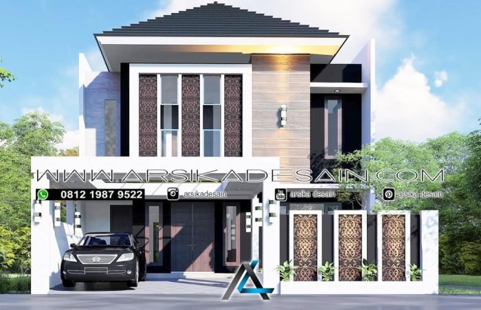 Desain rumah 10x20 2 lantai