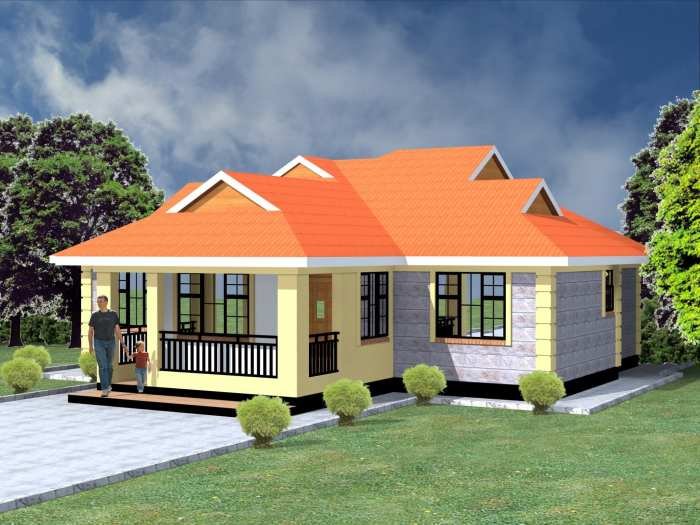 Ukuran 6x9 desain rumah sederhana 3 kamar di kampung