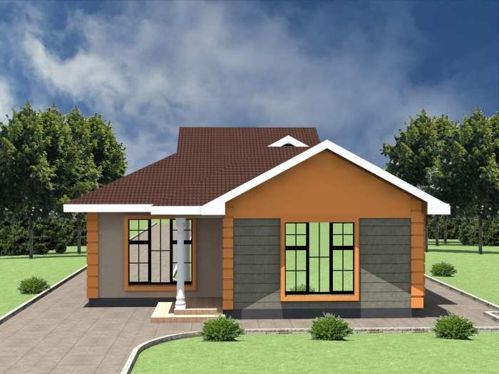 Desain rumah 2 kamar sederhana