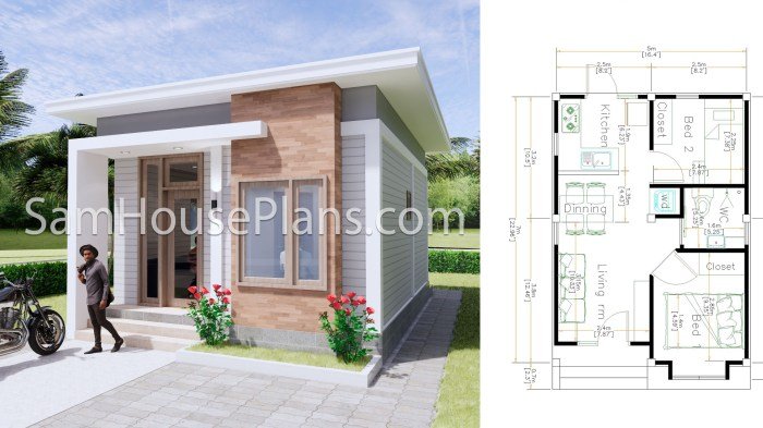 Desain rumah 5x7 1 kamar