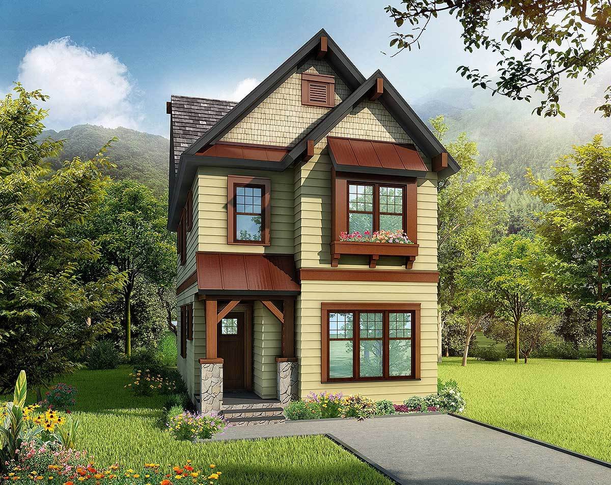 Narrow plans house lot lake lots long nz floor story thin australia designs ideas homes townhouse two houseplans very plan