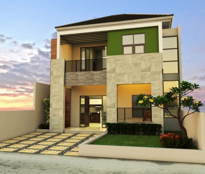 Desain rumah minimalis 2 lantai 8x12 dan biayanya