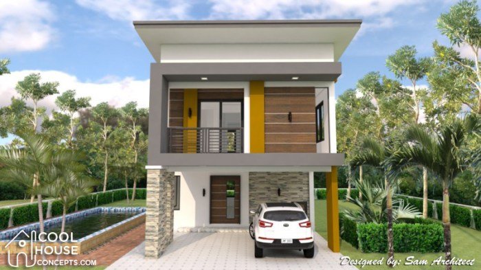 Desain rumah open space 2 lantai