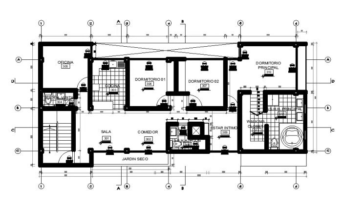 Desain rumah 200 meter 1 lantai