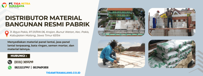 Distributor bahan bangunan surabaya