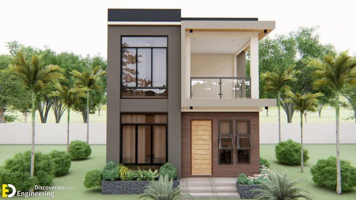 Storey bedrooms 0m sqm toilet spaces dining Desain rumah mungil 2 lantai