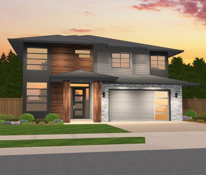 Desain rumah 2 lt modern