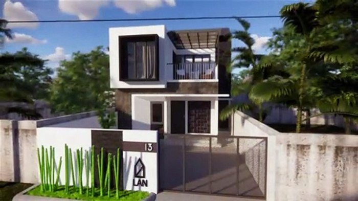 Desain rumah 7x14 memanjang