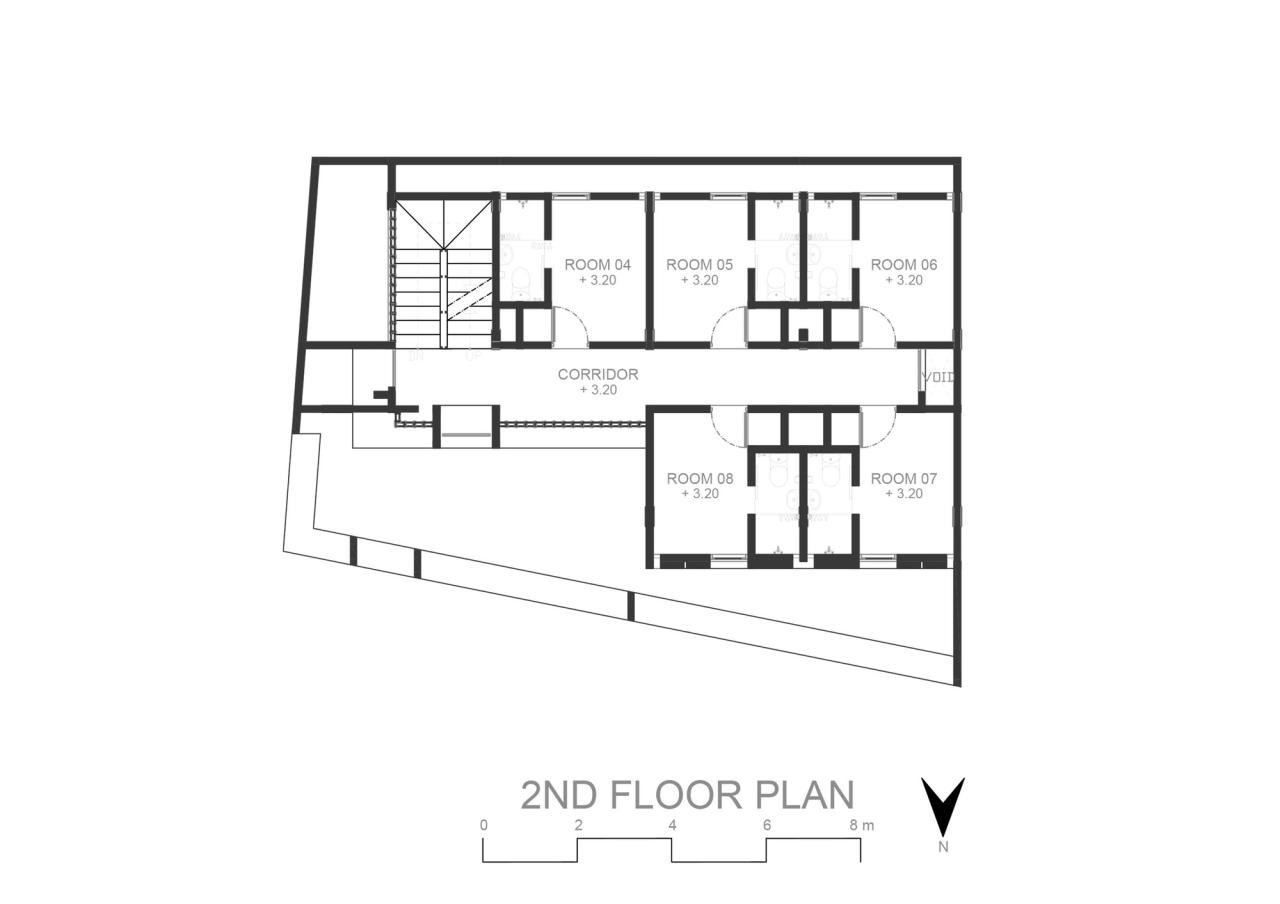 Desain rumah kost 10 kamar