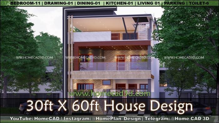 Desain rumah type 30/60 1 lantai