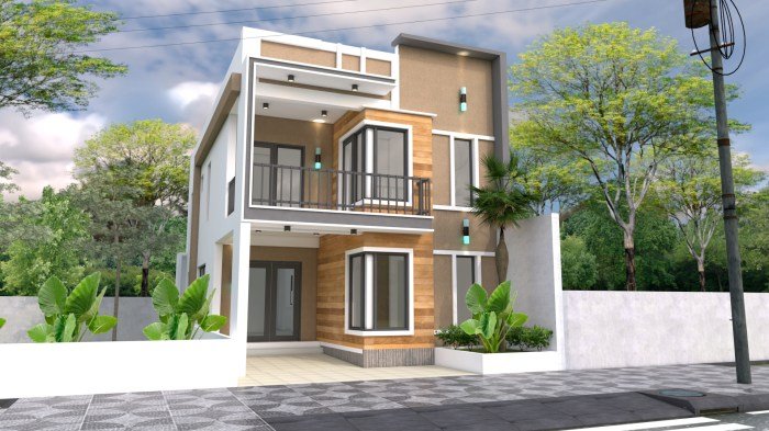 Desain rumah ukuran 4x15 meter 1 lantai
