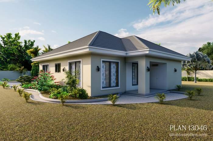 Ukuran 6x9 desain rumah sederhana 3 kamar di kampung