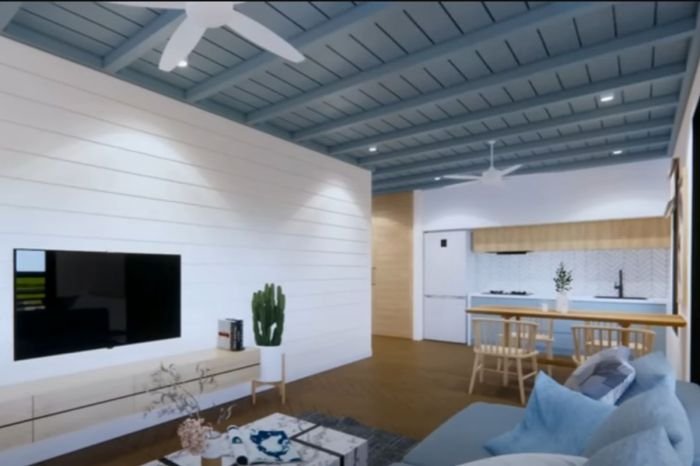 Desain rumah 9x6 2 kamar tidur