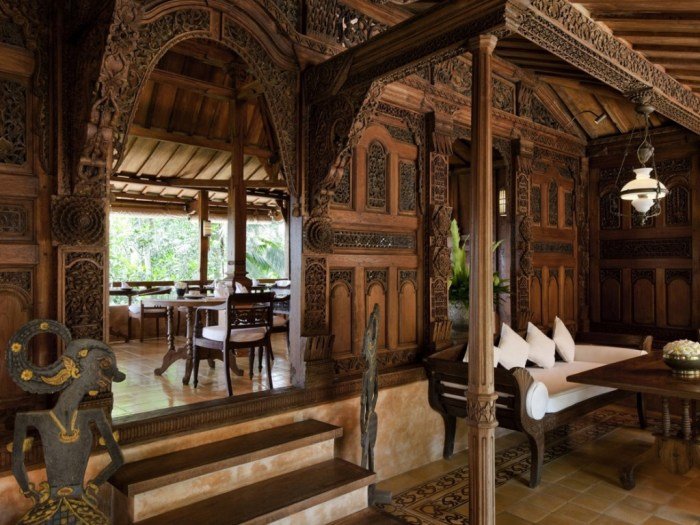 Joglo javanese ethnic pendopo