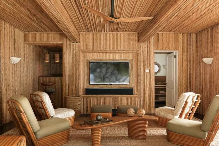 Desain rumah bambu