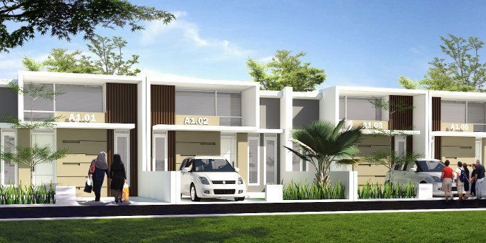 Desain rumah minimalis 2 kamar memanjang