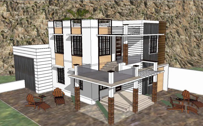Desain rumah sketchup download