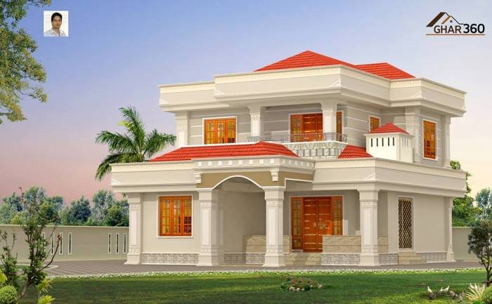 Desain rumah desa modern