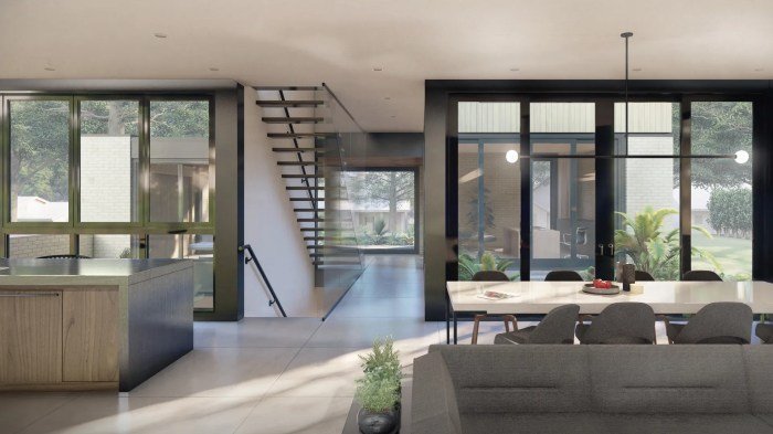 Courtyard openspace penghubung residential sustainable terbuka ruang revamp quiet bangkok galería desain cortesía