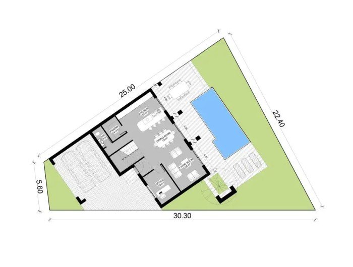 Desain rumah 2 lantai 3x10 meter