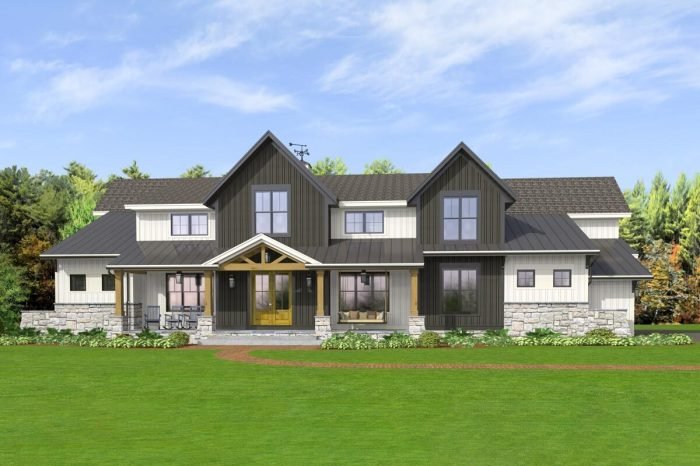 Desain rumah gaya amerika modern