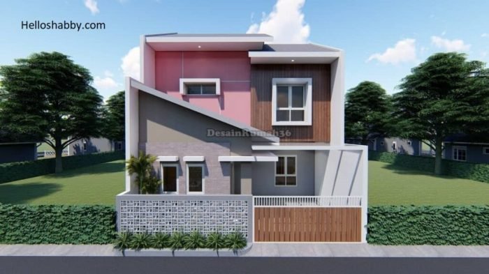 Desain rumah 8x10 2 kamar tidur