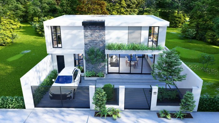 Desain rumah sederhana 3 kamar di kampung 6x12