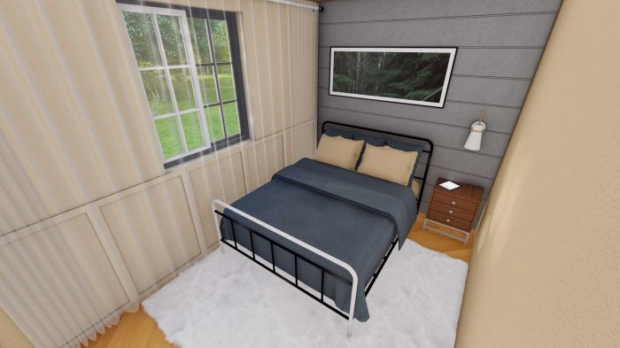 House small 6x7 meters bedroom Desain rumah ukuran 6x7 meter 3 kamar