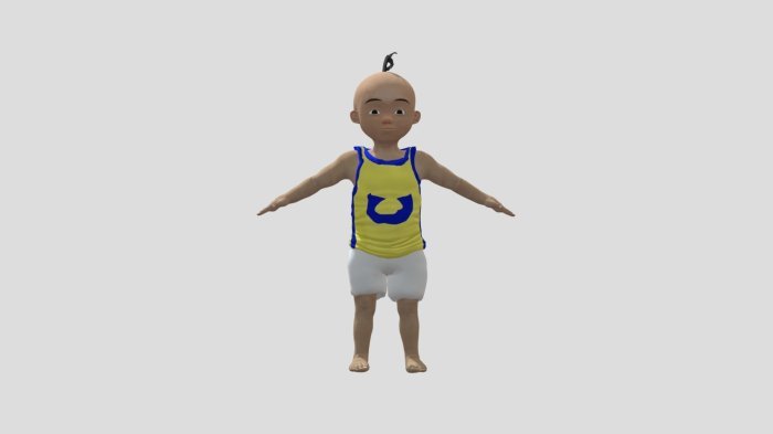 Desain rumah upin ipin