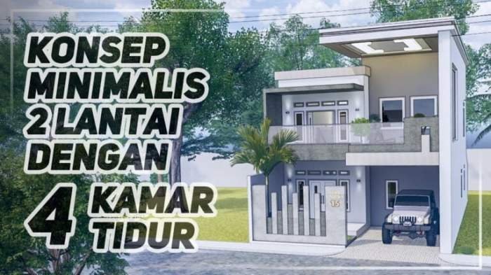Desain rumah 8 x 15 2 lantai