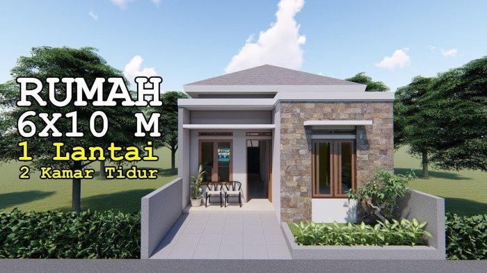 Desain rumah minimalis 2 lantai 6x10