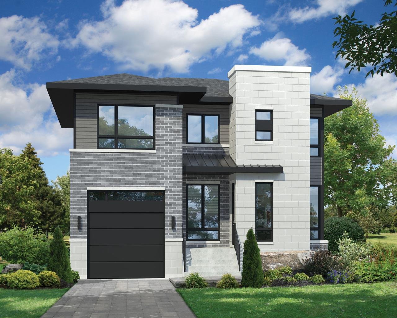 Desain rumah 2 lt modern