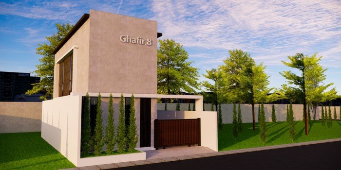 Desain rumah plus bengkel